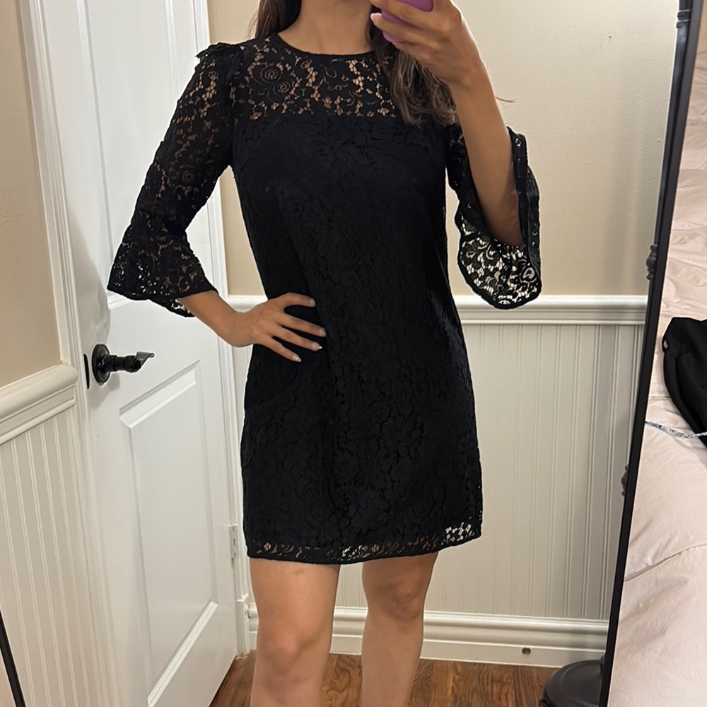 Elegant Black Lace Dress